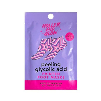 HOLLER AND GLOW Pedi Superstar Peeling Glycolic Acid Foot Mask