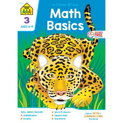 School Zone Math Basics Grade 4 Workbook Deluxe Edition