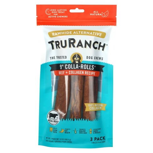 TruRanch 6" Collagen Rolls Chicken Flavor Dog Treats - 4 count