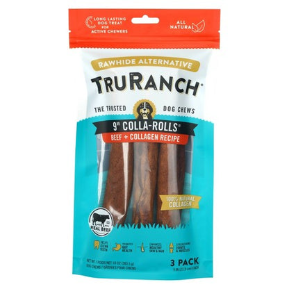 TruRanch 6" Collagen Rolls Chicken Flavor Dog Treats - 4 count