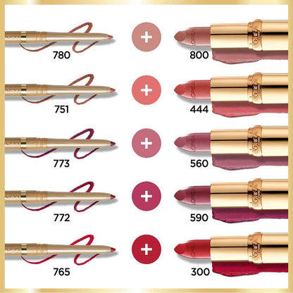 L'ORÉAL PARIS Colour Riche Original Satin Lipstick for Moisturized Lips, 754 Sugar Plum, 0.13 oz.