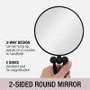 CONAIR Perfect Position 2-Sided Round Mirror - Black
