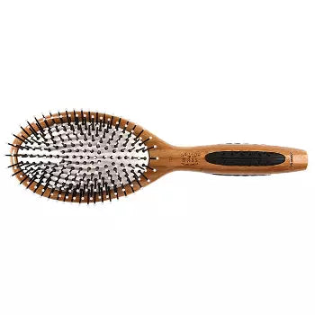 BASS Brushes The Green Brush With Premium Bamboo Handle - 7 Rows