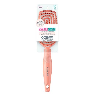 CONAIR Scalp Care Flexi Head Cushion Detangling Hair Brush - Peach
