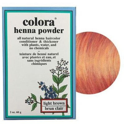 Colora Henna Powder Hair Color Light Brown 2oz