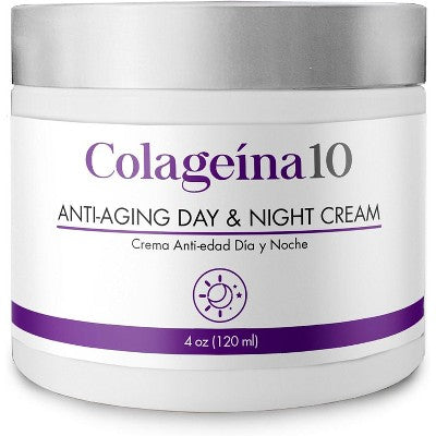 Colageina 10 Anti-Aging Day & Night Cream, Moisturizer for Normal Skin Type, 4 oz