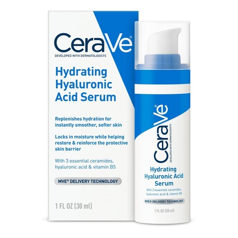 CeraVe Hydrating Hyaluronic Acid Face Serum, 1 oz