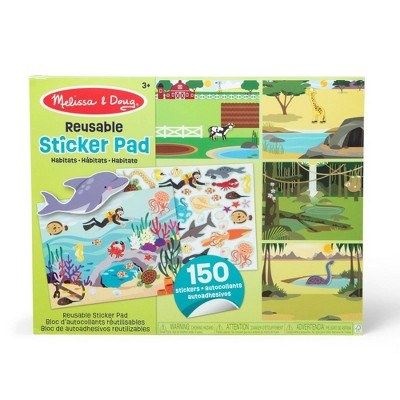 Melissa & Doug Reusable Habitats Sticker Pad - 150+ Reusable Stickers