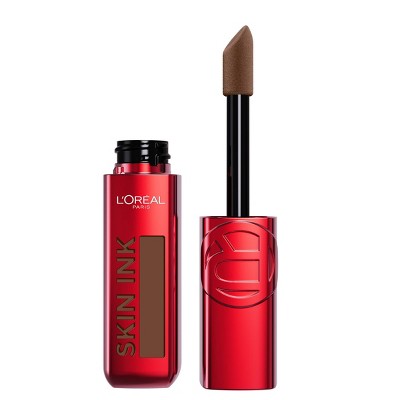 L'ORÉAL PARIS Skin Ink Longwear 2-in-1 Foundation Concealer, 450 Cool, 0.5 fl oz