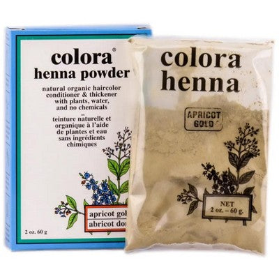 Colora Henna Powder Hair Color Apricot Gold 2oz