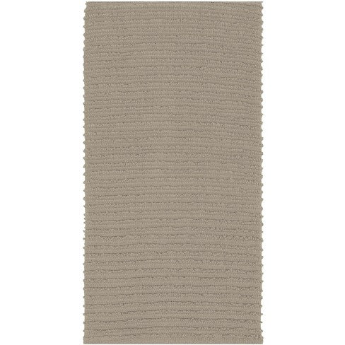 MUkitchen 100% Cotton Ridged Solid Towel - Oatmeal, 18"x28"