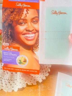Sally Hansen Wax Strips Snip & Use For Face & Body 10 Count
