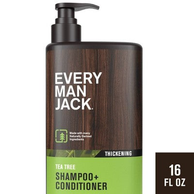 Every Man Jack 2-in-1 Shampoo + Conditioner - Tea Tree, 3 oz