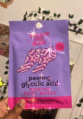 HOLLER AND GLOW Pedi Superstar Peeling Glycolic Acid Foot Mask