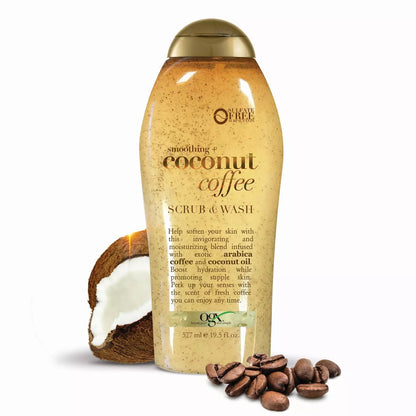 Ogx Body Scrub  & Wash Coconut Coffee 19.5oz