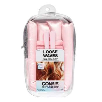 CONAIR Heatless Soft Curl Foam Rollers - Assorted Sizes & Colors, 48 count