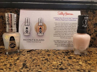 Sally Hansen Miracle Gel Nail Polish, Special Effects Top Coat - 112 Glitterstorm