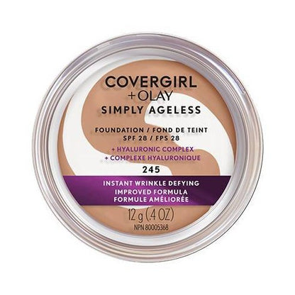 COVERGIRL + Olay Simply Ageless Wrinkle Defying Foundation Compact - 245 Warm Beige