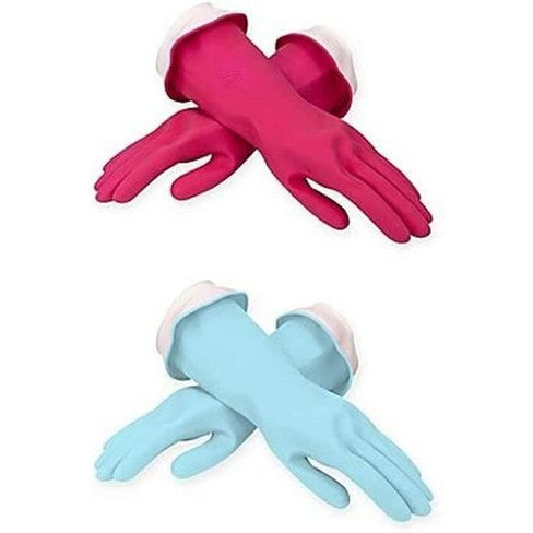 Casabella Premium Waterblock Cleaning Gloves - Pink, Medium