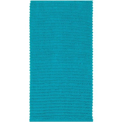 MUkitchen 100% Cotton Ridged Solid Towel - Aquamarine, 18"x28"