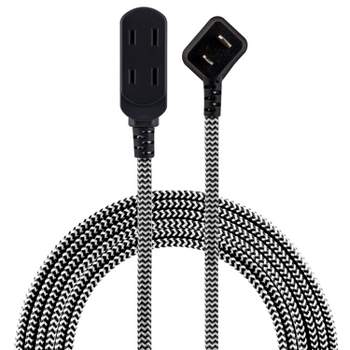 cordinate Basic 3-Outlet Polarized Extension Cord - White, 15 ft