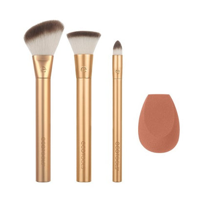 EcoTools Precious Metals Face Blend + Sculpt Makeup Brush Set