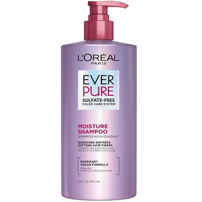 L'ORÉAL PARIS EverPure Moisture Rosemary Oil Shampoo for Dry Hair, 8.5 fl. oz