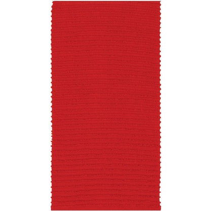 MUkitchen 100% Cotton Ridged Solid Towel - Ruby, 18"x28"