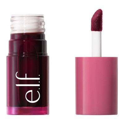 e.l.f. Sheer For It Blush Tint Stain For Lips + Cheek - Plums Up, 0.22 oz