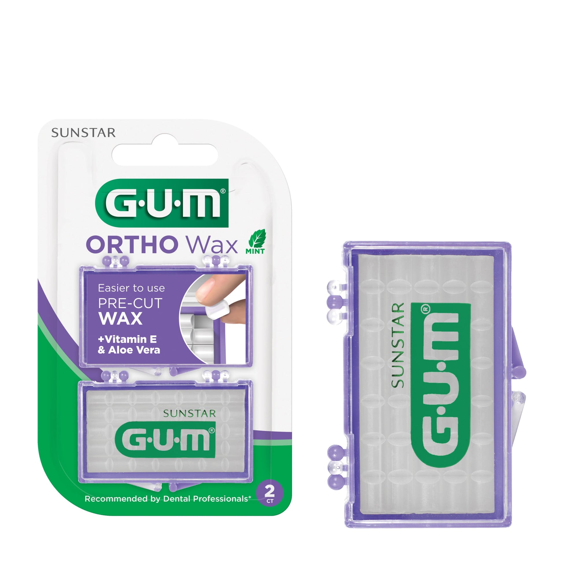 GUM ORTHODONTIC WAX MINT VIT E/ALOE