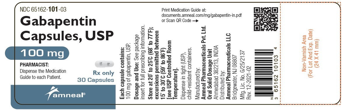 GABAPENTIN CP 100MG 100