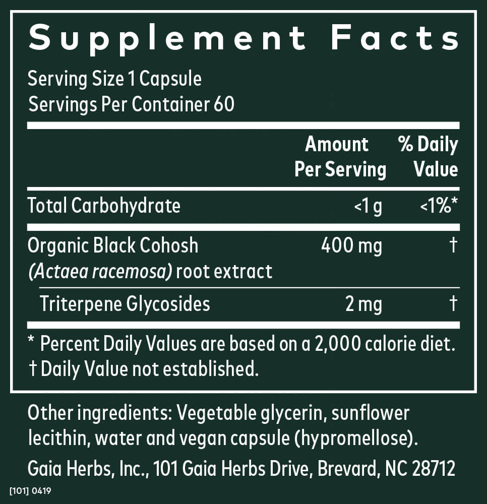 HERB PHARM BLACK COHOSH