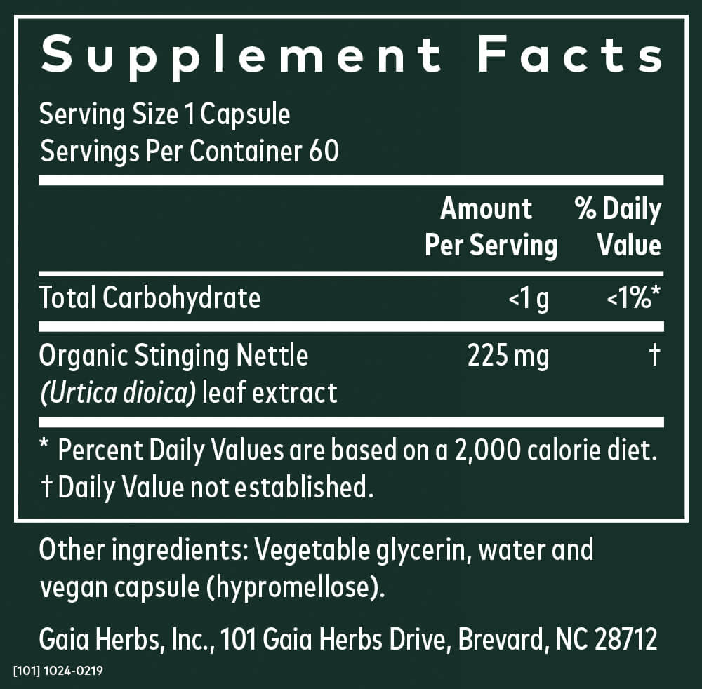 NATURE'S ANSWER NETTLE LEAF 900MG