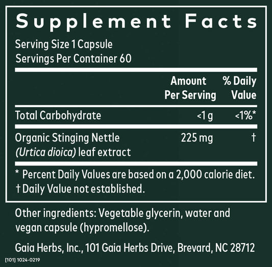 NATURE'S ANSWER NETTLE LEAF 900MG