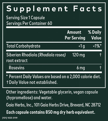 RHODIOLA PLUS GC 75 SFG