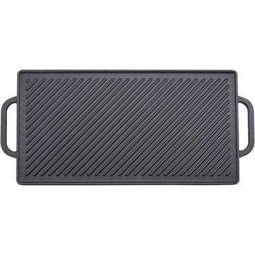 Mr. Bar-B-Q Reversible Pre-Seasoned Cast Iron Griddle, Small