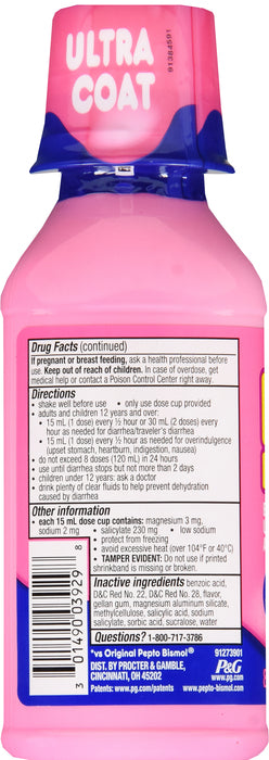 Pepto Bismol Ultra Liquid 12oz .