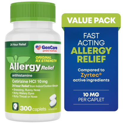 CETIRIZINE HCL TB 10MG 300