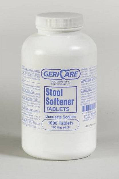 STOOL SOFTENER 100 MG TAB 1000 GERI