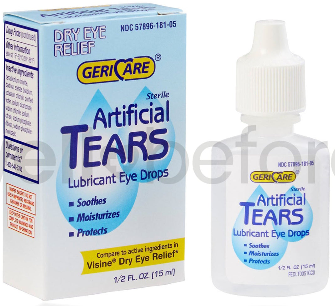 ARTIFICIAL TEARS DROPS 0.5OZ GERI-CARE