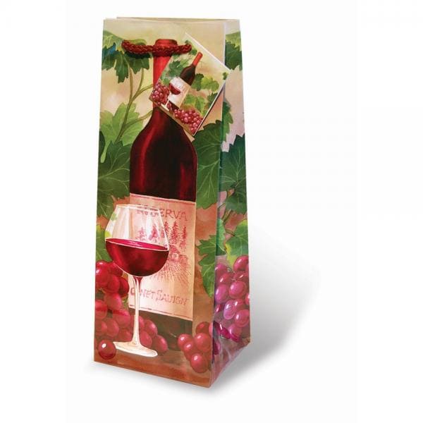 GIFT BAG BOTTLE WINE GLASS