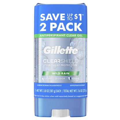 GILLETTE GEL DEO WILD RAIN 3.8Z