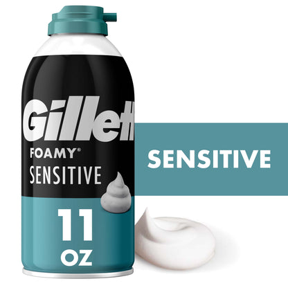 GILLETTE FOAMY SHAVE SENSTV 11Z
