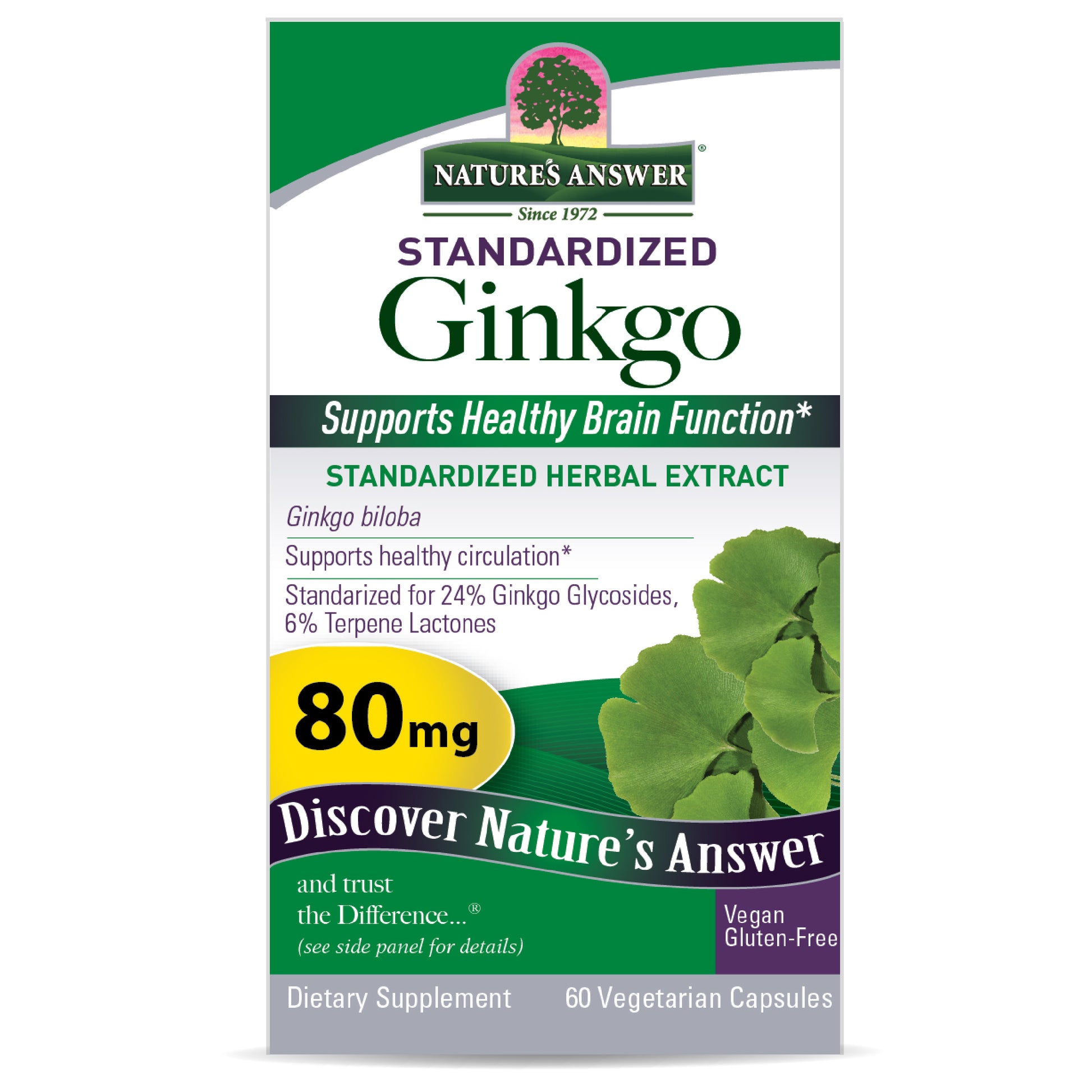 NATURE'S ANSWER GINKGO LEAF STANDARDIZED