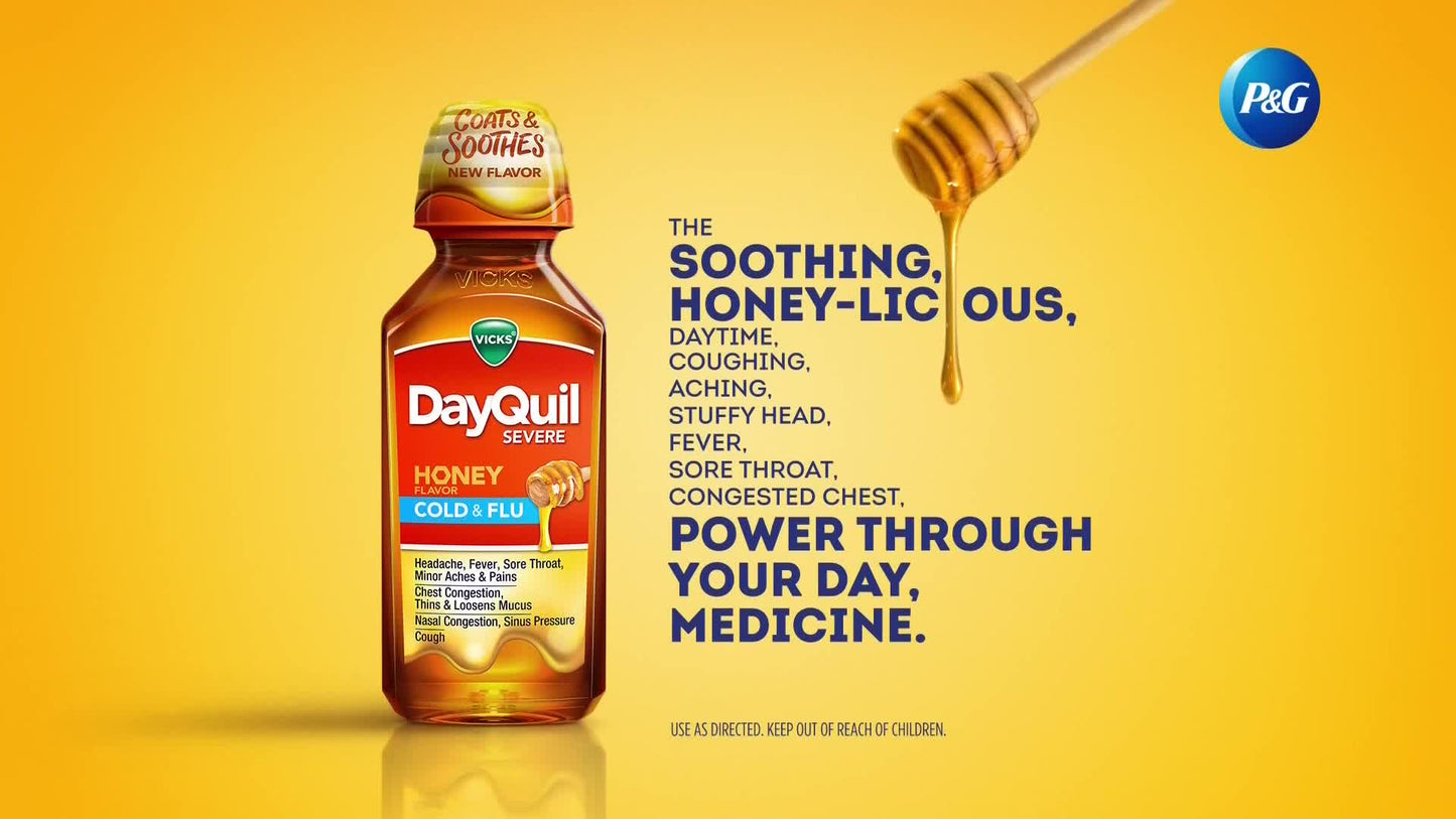 VICKS DAYQUIL SEVERE COLD/FLU LIQ 1OZ
