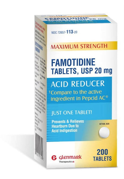 FAMOTIDINE 20 MG TAB 200 (20X10) UD