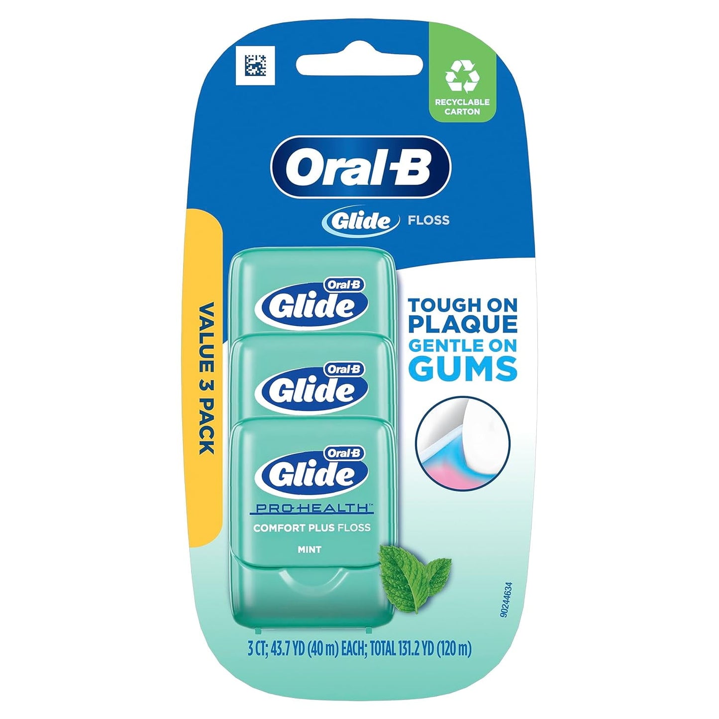 GLIDE PRO-HEALTH FLOSS MINT 54.6YD