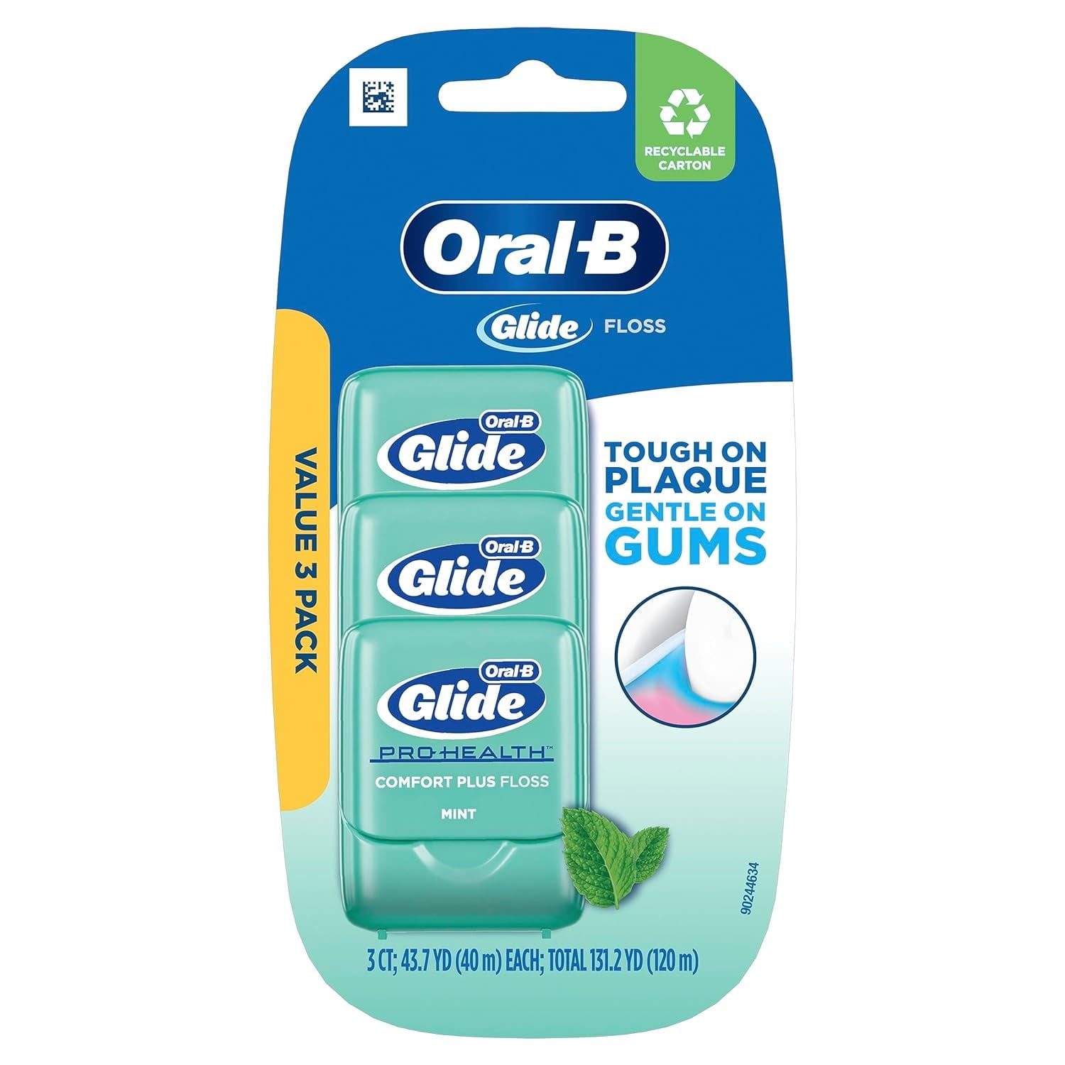 GLIDE PRO-HEALTH FLOSS MINT 54.6YD