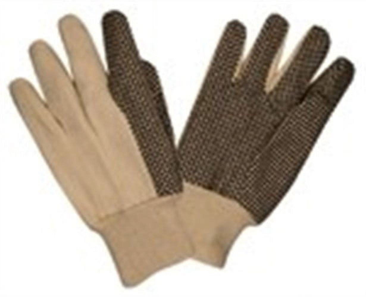 CORDOVA Dot Palm Canvas Gloves - Beige & Brown