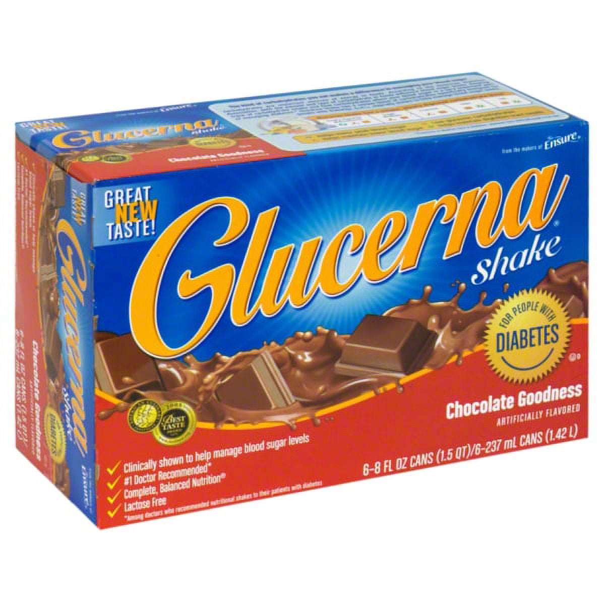 GLUCERNA HG/SM/S LQ 6X296ML CHOC